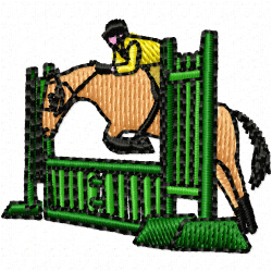 Horses Embroidery Design 11